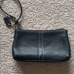 Coach leather material wristlet